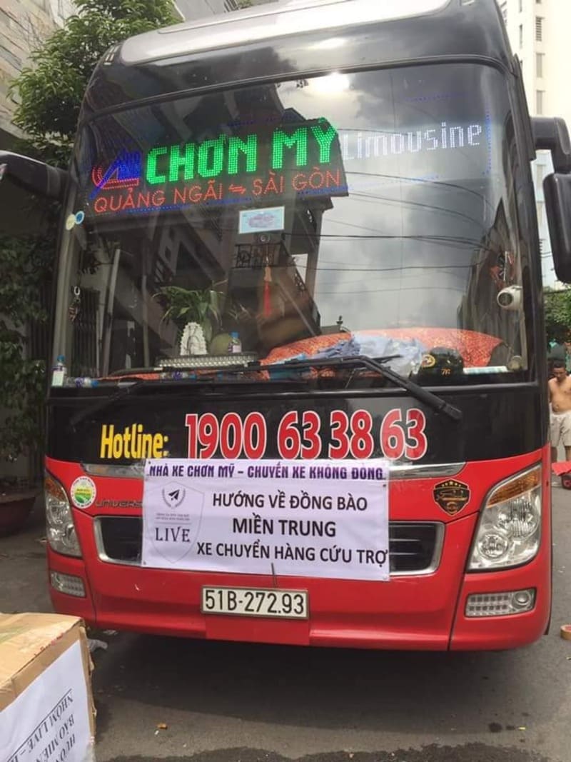 Nhà xe Chơn Mỹ: Số điện thoại và giá vé xe đi Sài Gòn Quảng Ngãi