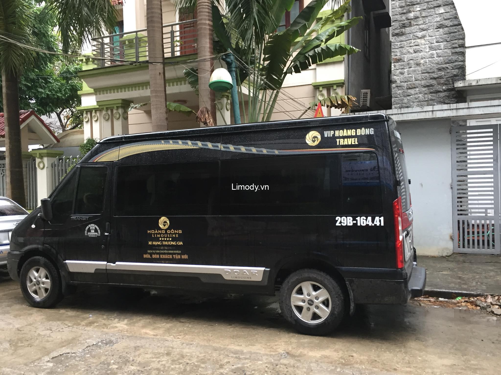 Xe Hoàng Đông limousine: Bến xe, giá vé, số điện thoại đặt vé Hà Nội Thanh Hóa