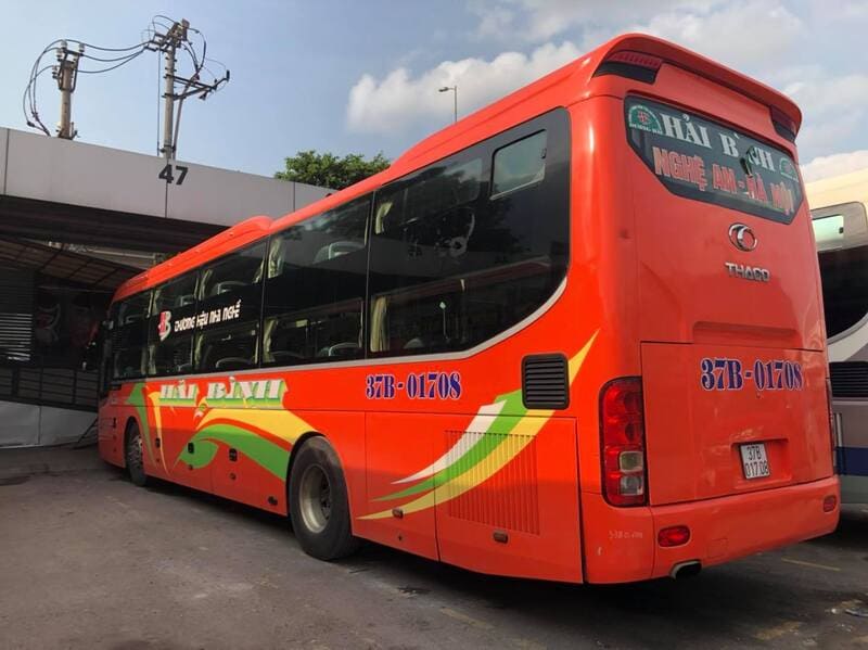 Nhà xe Hải Bình Con Cuông Nghệ An đi Hà Nội Bắc Ninh Hưng Yên