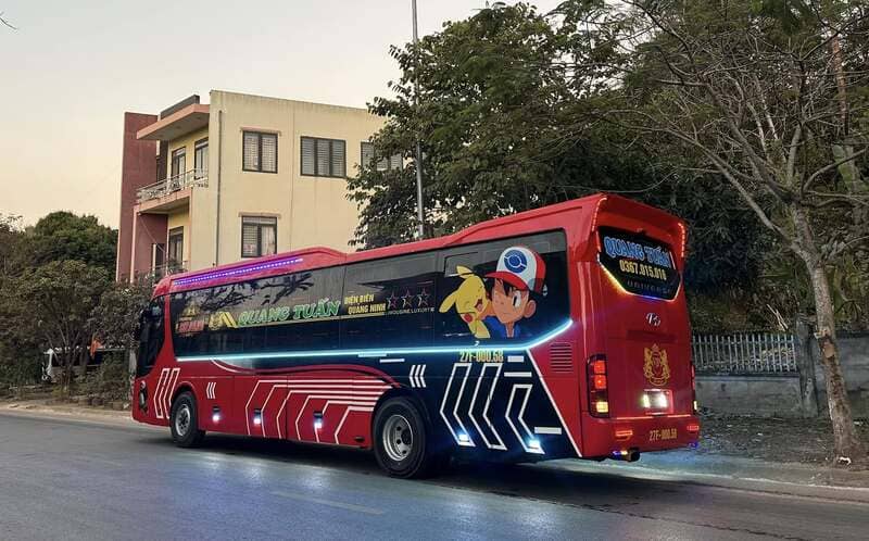 Nhà xe Quang Tuấn Điện Biên đi Bắc Giang Hà Nội Hải Phòng