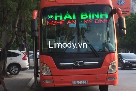 Xe Hải Bình: Bến xe, giá vé, số điện thoại đặt vé, lịch trình Hà Nội Nghệ An