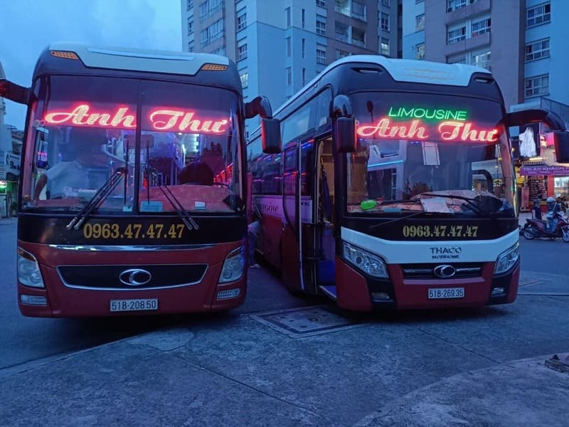 Nhà xe Anh Thư chuyên tuyến từ Buôn Hồ Đắk Lắk Sài Gòn