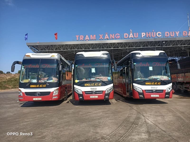 Nhà xe Anh Thư chuyên tuyến từ Buôn Hồ Đắk Lắk Sài Gòn