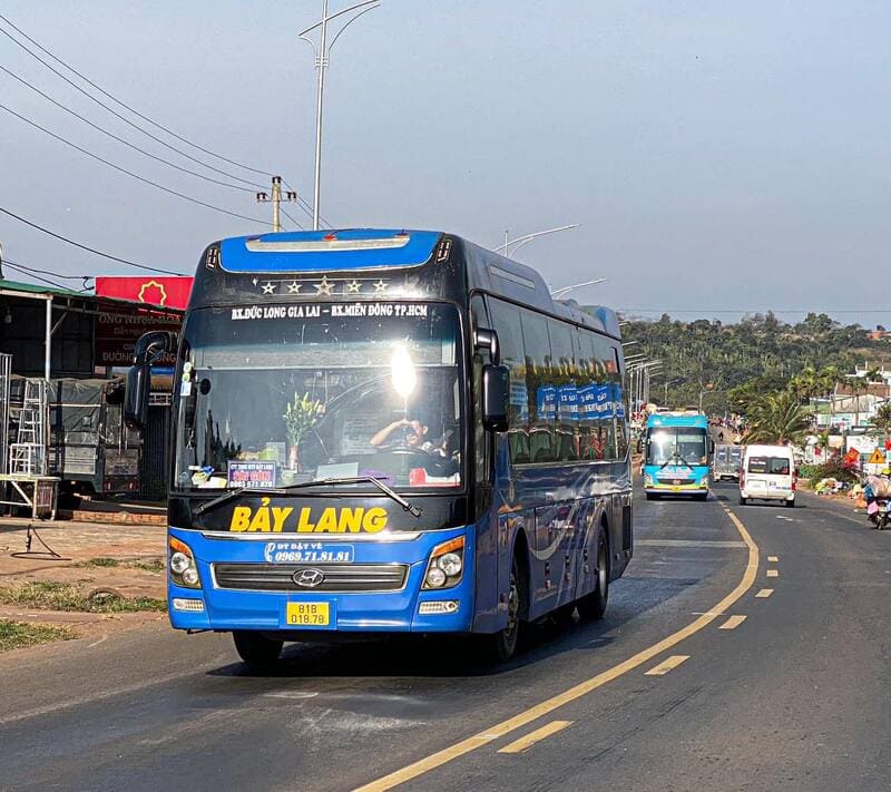 Nhà xe Bảy Lang Sài Gòn đi Pleiku Gia Lai: Số điện thoại & giá vé