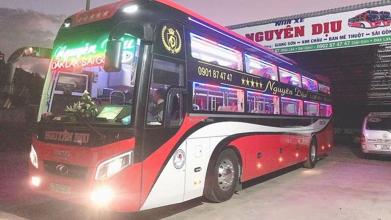 Nhà xe Nguyên Dịu Sài Gòn Đắk Lắk Buôn Ma Thuột Bình Dương