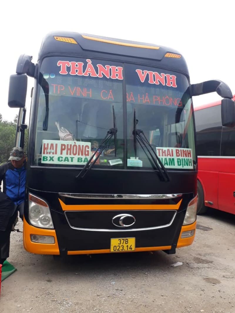 Nhà xe Thành Vinh Nghệ An từ Vinh đi Hải Phòng Thanh Hóa