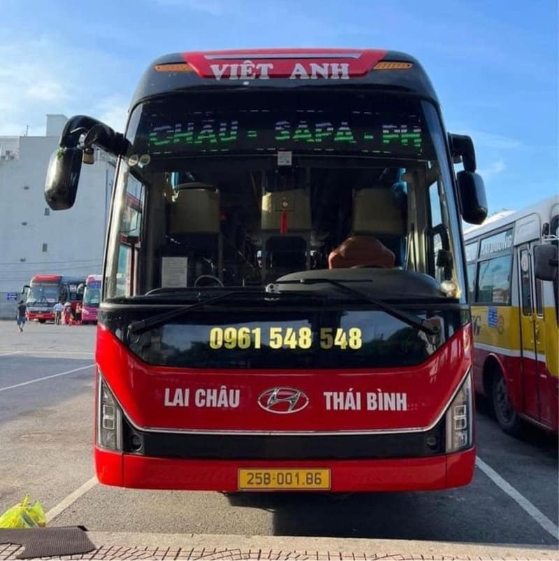 Nhà xe Việt Anh Lai Châu đi Hà Nội Hưng Yên Thái Bình