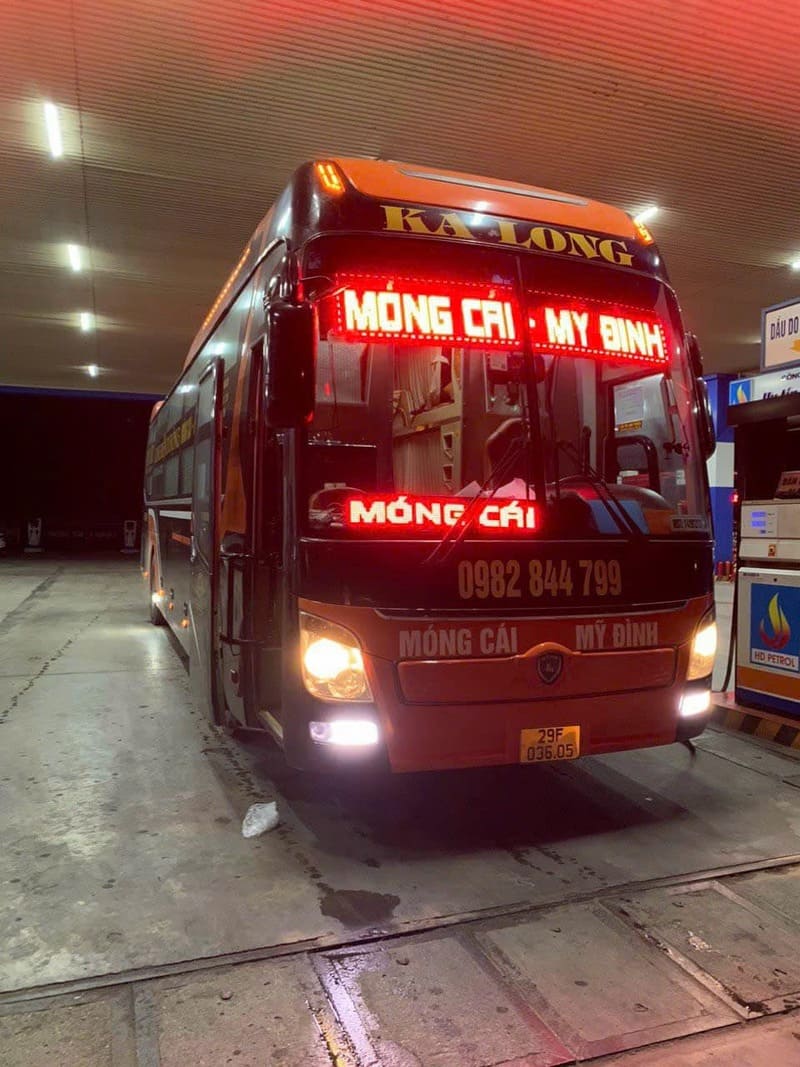 Nhà xe Kalong Mỹ Đình Hạ Long Móng Cái: Số điện thoại, giá vé