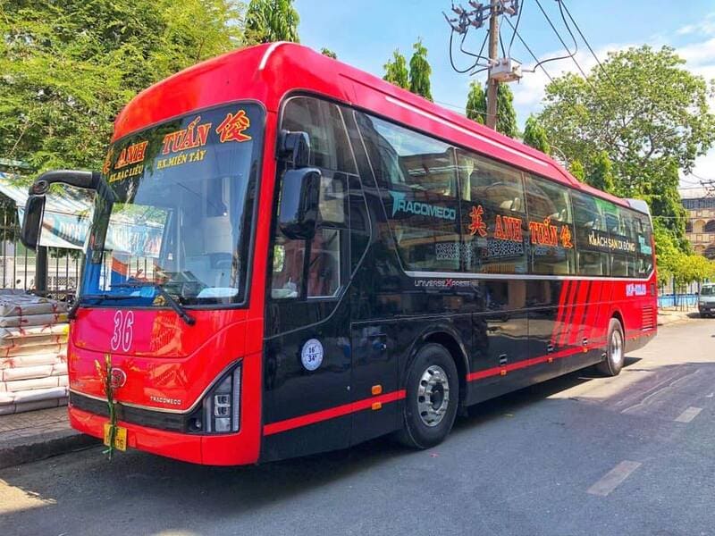 Nhà xe Anh Tuấn Bạc Liêu đi Sài Gòn TPHCM bến xe Miền Tây