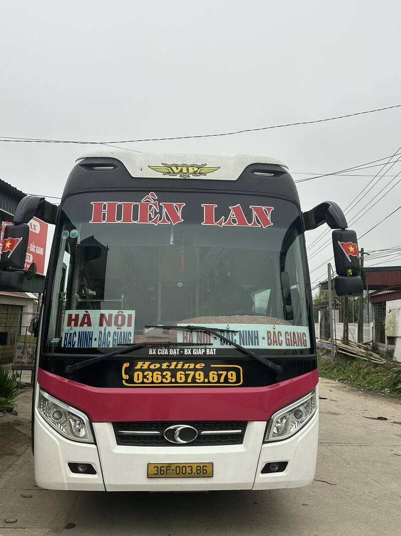 Nhà xe Hiền Lan Thanh Hóa Hà Nội Vĩnh Phúc Bắc Ninh Bắc Giang