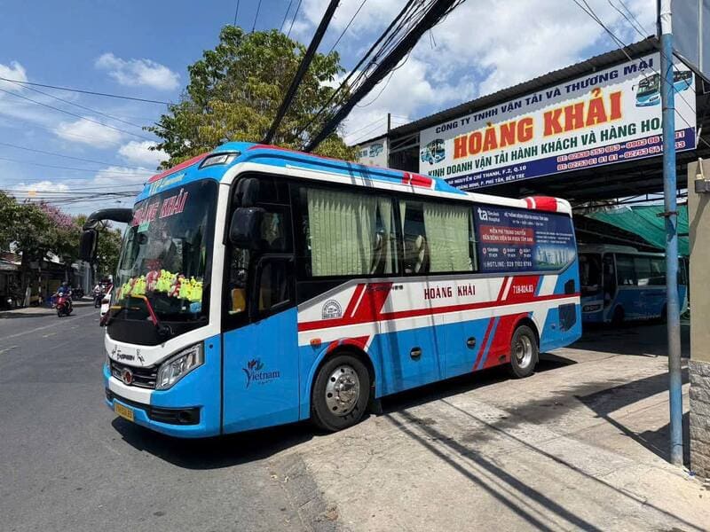 Nhà xe Hoàng Khải Bến Tre Ba Tri Giồng Trôm đi Sài Gòn