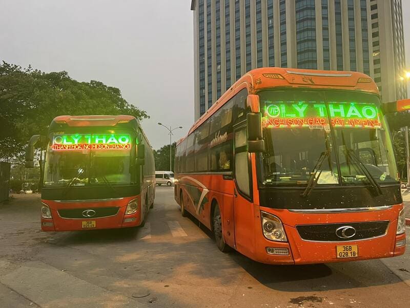 Nhà xe Lý Thảo Nghi Sơn Thanh Hóa Hà Nội Mỹ Đình Giáp Bát