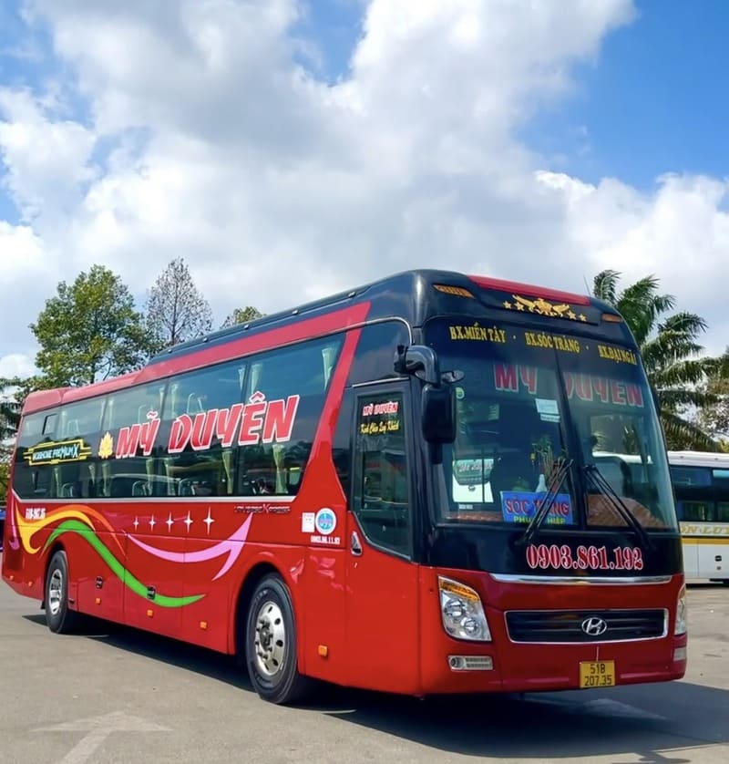Nhà xe Mỹ Duyên Sài Gòn Sóc Trăng Phụng Hiệp Trần Đề Đại Ngãi