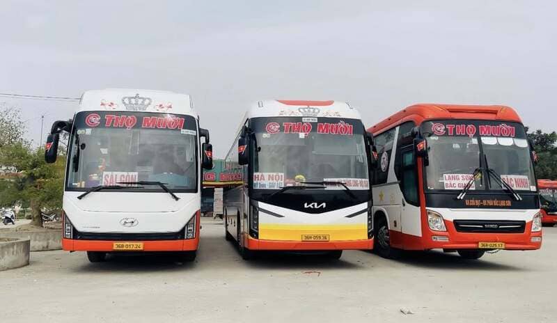 Nhà xe Thọ Mười Thanh Hóa Bắc Ninh Lạng Sơn Sài Gòn Bình Dương