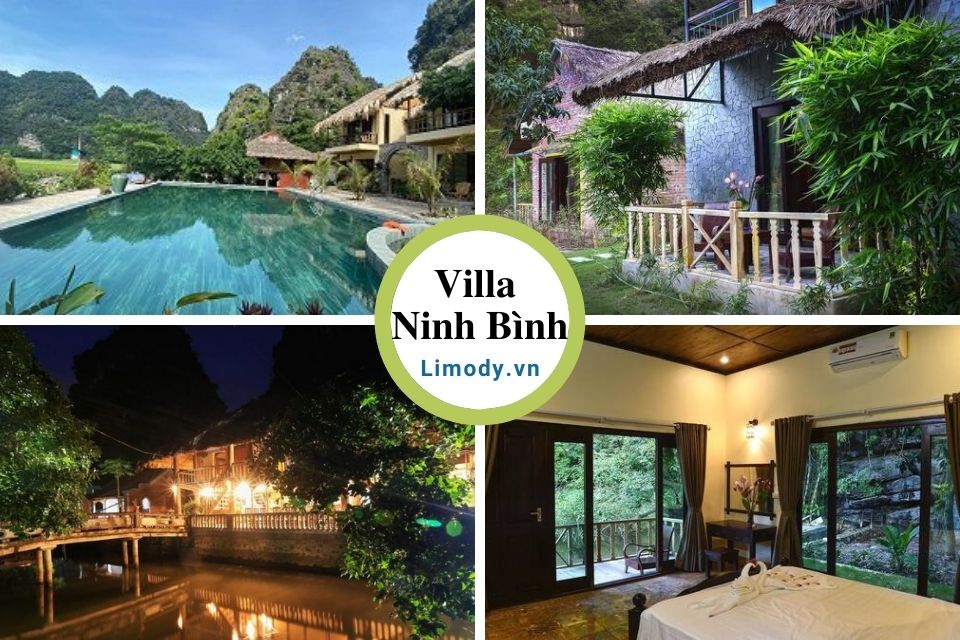 Top 15 Biệt thự villa Ninh Bình giá rẻ view núi đẹp có hồ bơi cho thuê