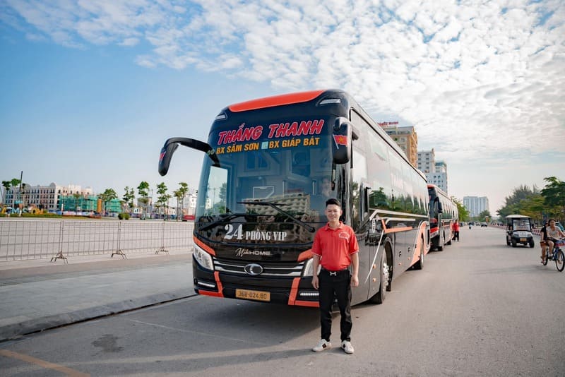 Nhà xe Thắng Thanh Sầm Sơn Thanh Hóa đi Hà Nội bến Giáp Bát