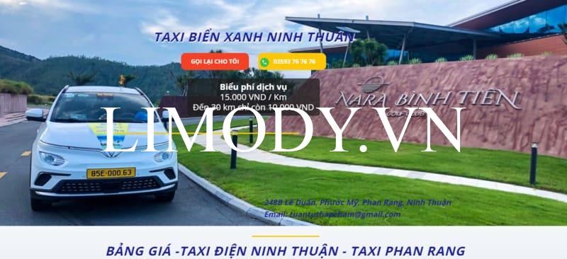 Top 22 Hãng taxi Ninh Thuận taxi Phan Rang số điện thoại tổng đài
