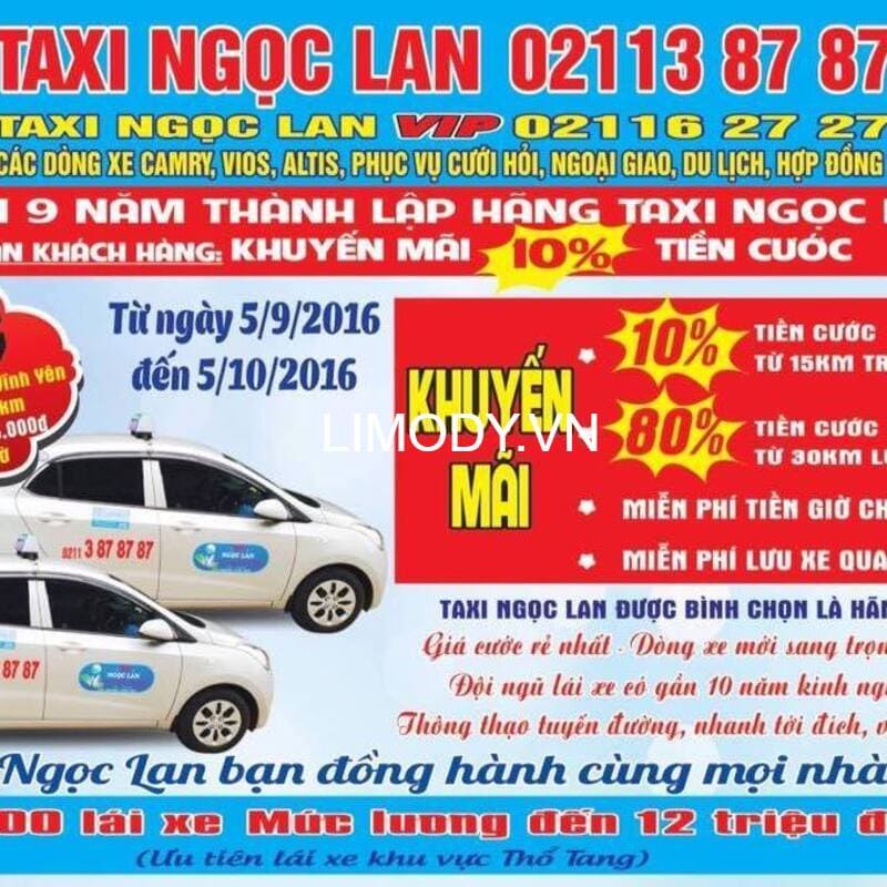 12 Hãng taxi Lập Thạch Vĩnh Phúc số điện thoại tổng đài