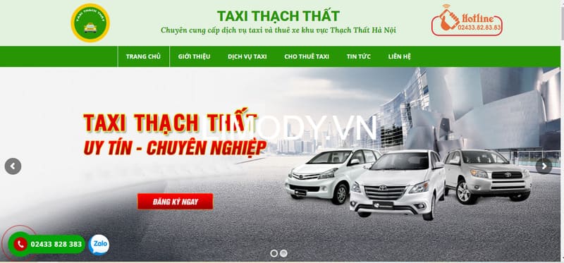 15 Hãng taxi Thạch Thất Hà Nội số điện thoại tổng đài