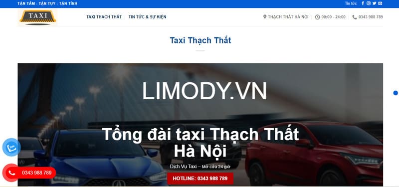 15 Hãng taxi Thạch Thất Hà Nội số điện thoại tổng đài