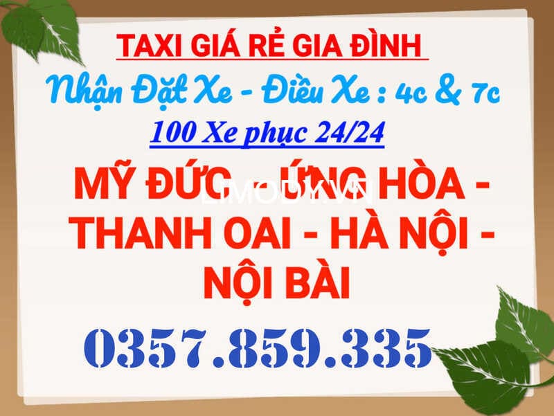 Top 10 Hãng taxi Thanh Oai Hà Nội số điện thoại tổng đài