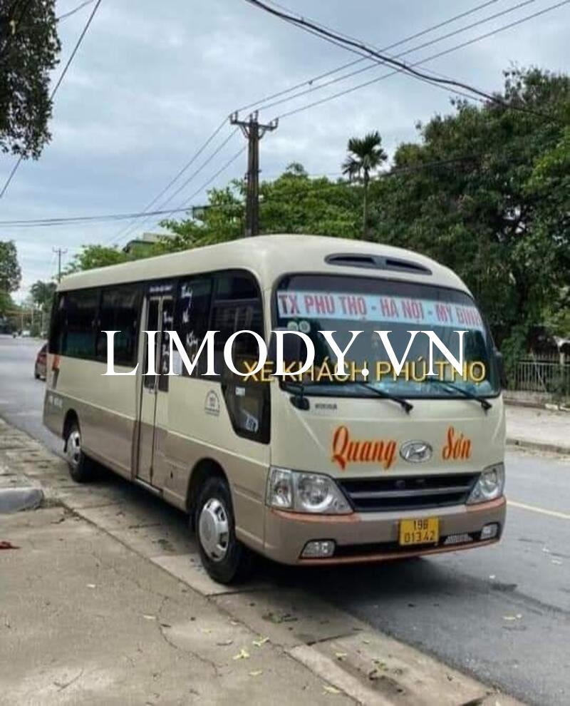 Top 12 Nhà xe khách Phú Thọ Mỹ Đình limousine giường nằm