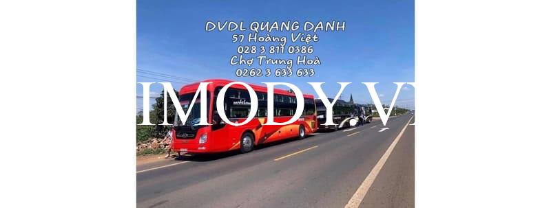 Nhà xe Quang Danh Tân Bình: Số điện thoại đặt vé Sài Gòn Đắk Lắk