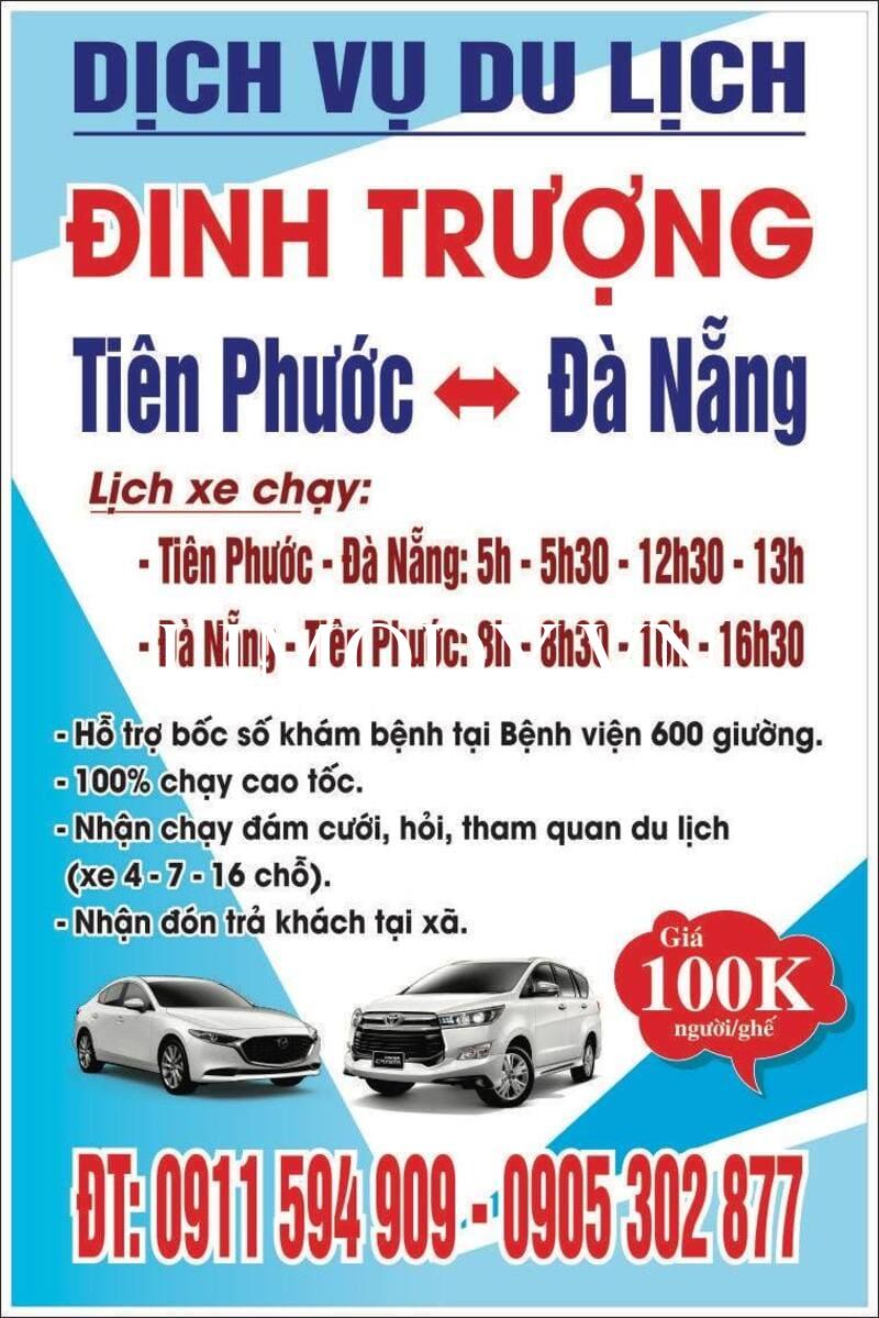 Top 10 Nhà xe dịch vụ Tiên Phước Đà Nẵng giá rẻ uy tín nhất