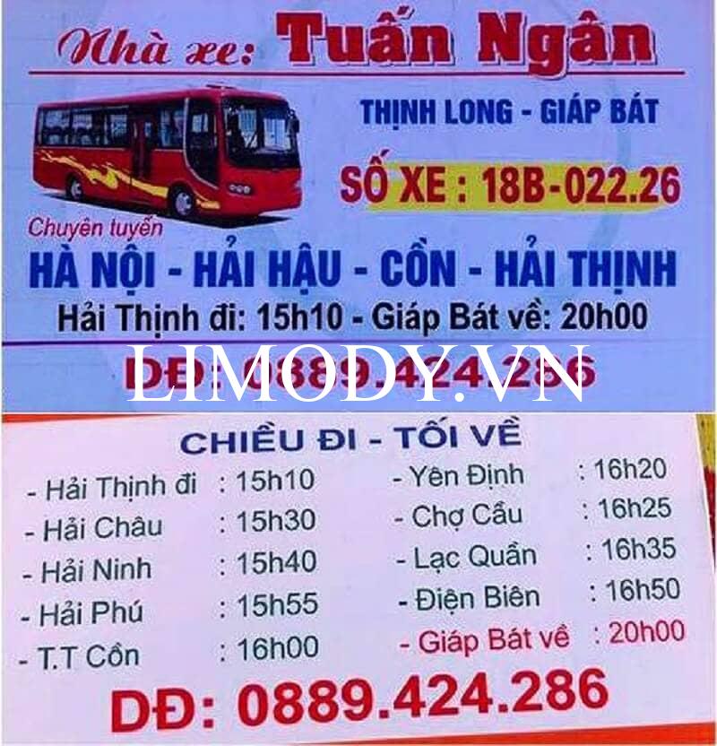 25 Hãng xe Giáp Bát Nam Định đặt vé limousine giường nằm