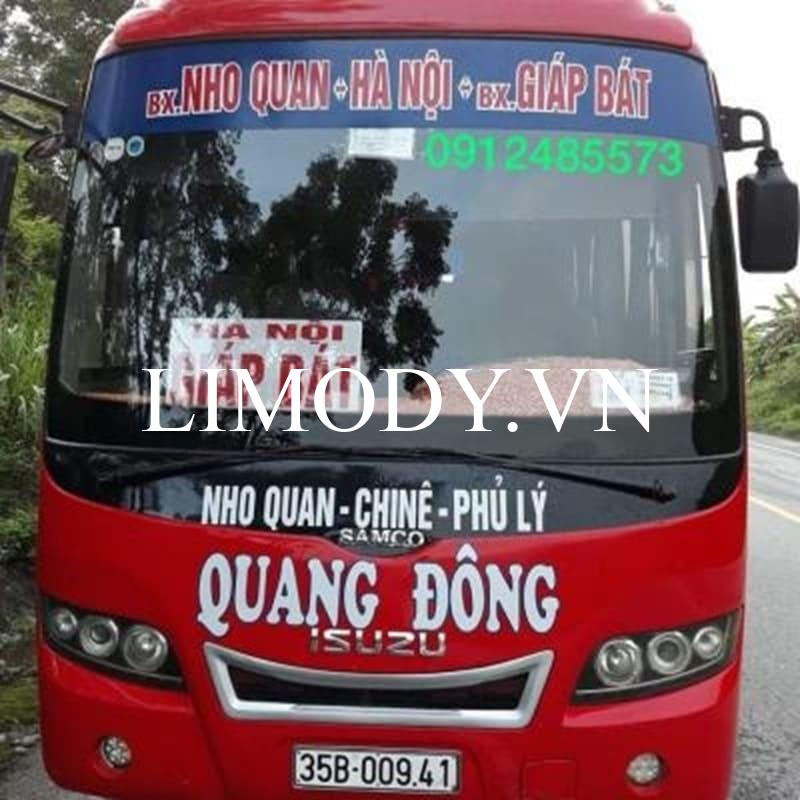 Top 9 Nhà xe Nho Quan Giáp Bát số điện thoại đặt vé