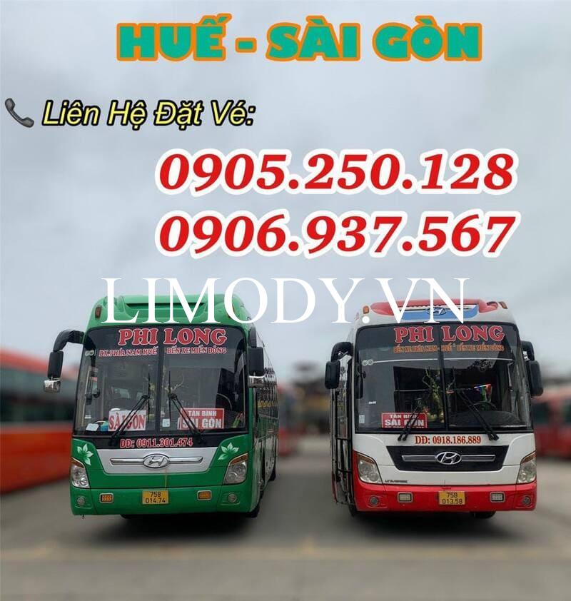 Nhà xe Phi Long: Số điện thoại đặt vé từ Sài Gòn đến Huế