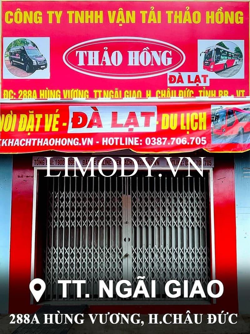 Xe Thảo Hồng: Số điện thoại đặt vé Đà Lạt Bảo Lộc đi Vũng Tàu
