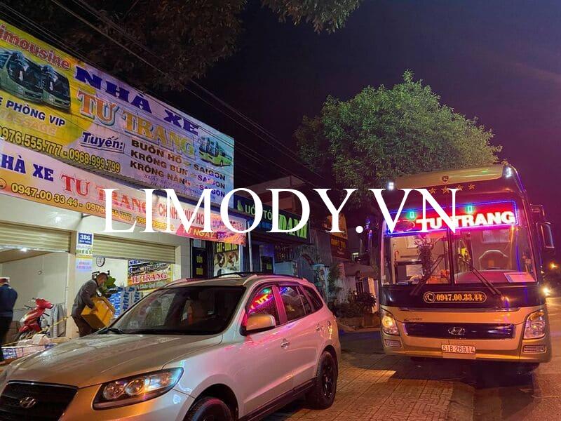 Nhà xe Tư Trang limousine đặt xe từ Sài Gòn đi Buôn Hồ Đắk Lắk