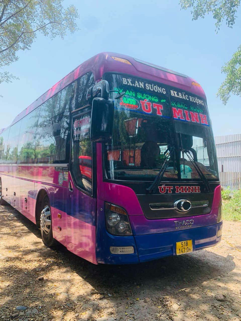 Nhà xe Út Minh bến xe An Sương đi Bắc Ruộng Đức Linh Tánh Linh