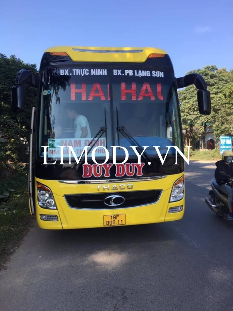 Nhà xe Duy Duy từ Nam Định đi Lào Cai Lạng Sơn Quảng Ninh