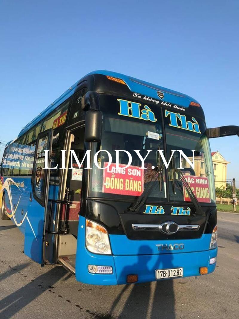 Nhà xe Hà Thì: Số điện thoại đặt xe đi Thái Bình Bắc Ninh Lạng Sơn