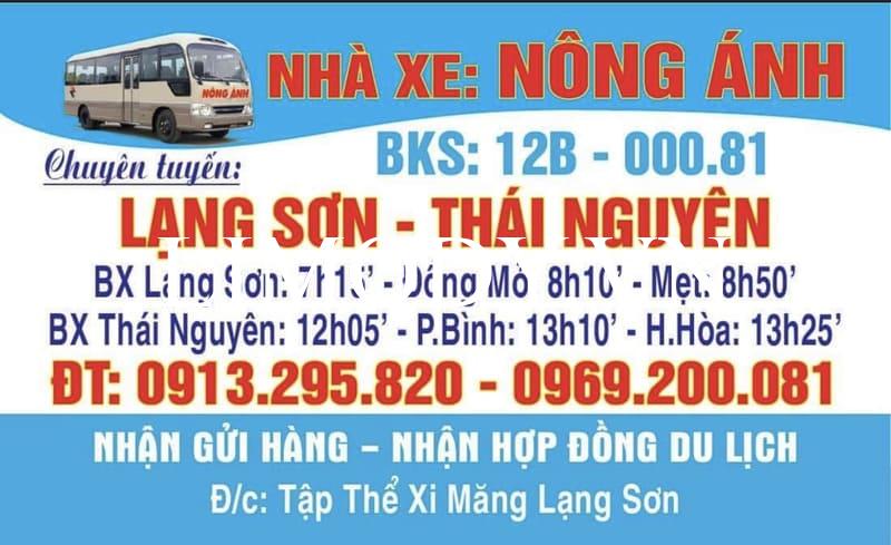 11 Nhà xe Lạng Sơn Thái Nguyên số điện thoại đặt vé xe khách