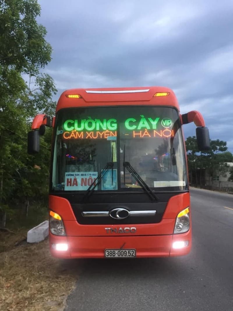 Nhà xe Cường Cày: Lịch trình số điện thoại đặt xe Thiên Cầm Hà Tĩnh