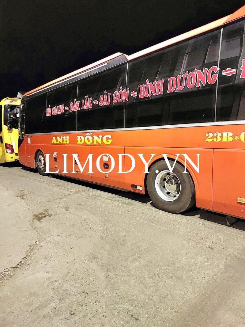 Nhà xe Anh Đồng từ Hà Giang đi Sài Gòn Đắk Lắk Bình Dương