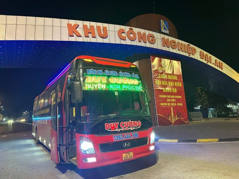 Nhà xe Duy Cường Mường Nhé Hà Nội Bắc Ninh Bắc Giang Hải Phòng