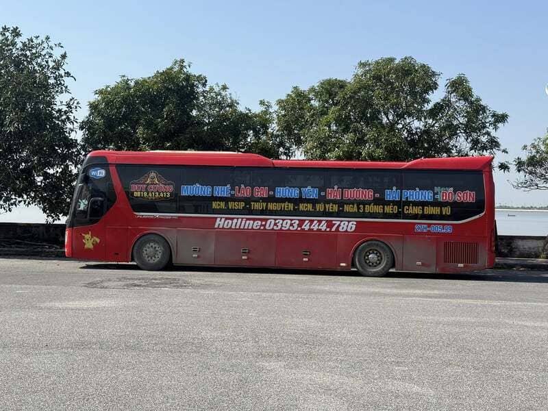 Nhà xe Duy Cường Mường Nhé Hà Nội Bắc Ninh Bắc Giang Hải Phòng