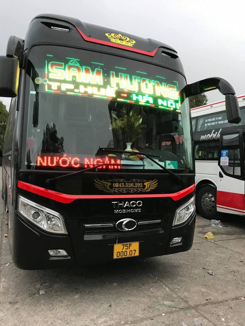 Nhà xe Sâm Hương: Số điện thoại đặt vé Thanh Hóa Huế Vũng Tàu