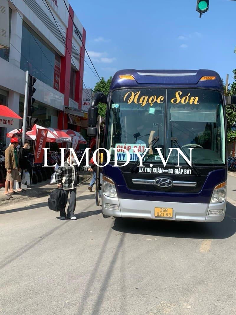 Nhà xe Ngọc Sơn từ Thanh Hóa đi Hà Nội Hưng Yên Ninh Bình