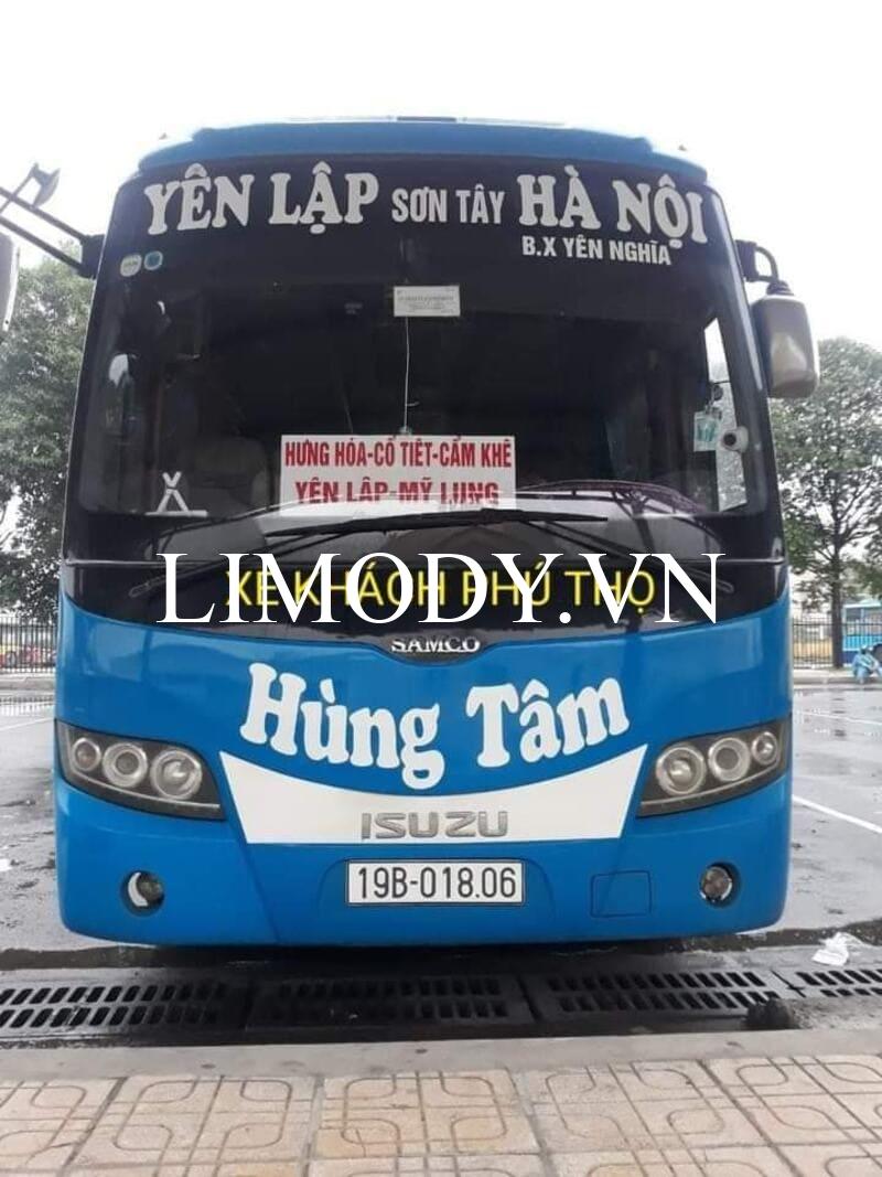 Top 3 Nhà xe từ bến xe Yên Nghĩa đi Phú Thọ Việt Trì chất lượng