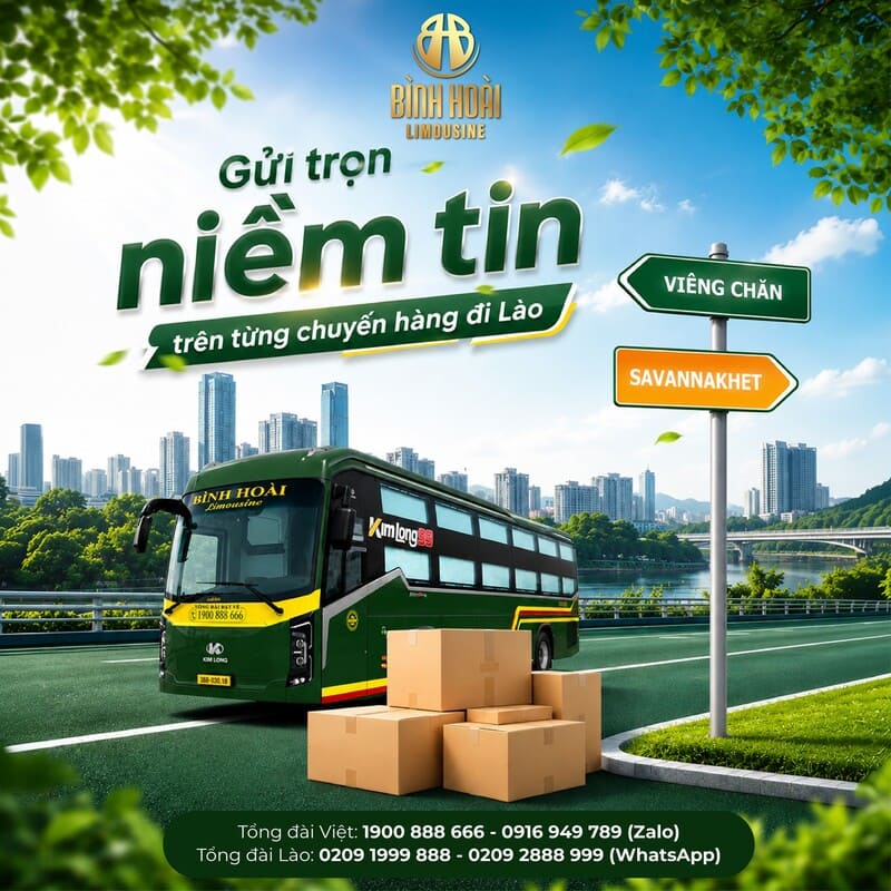 Nhà xe Bình Hoài limousine Thanh Hóa Hà Nội Đà Nẵng Lào