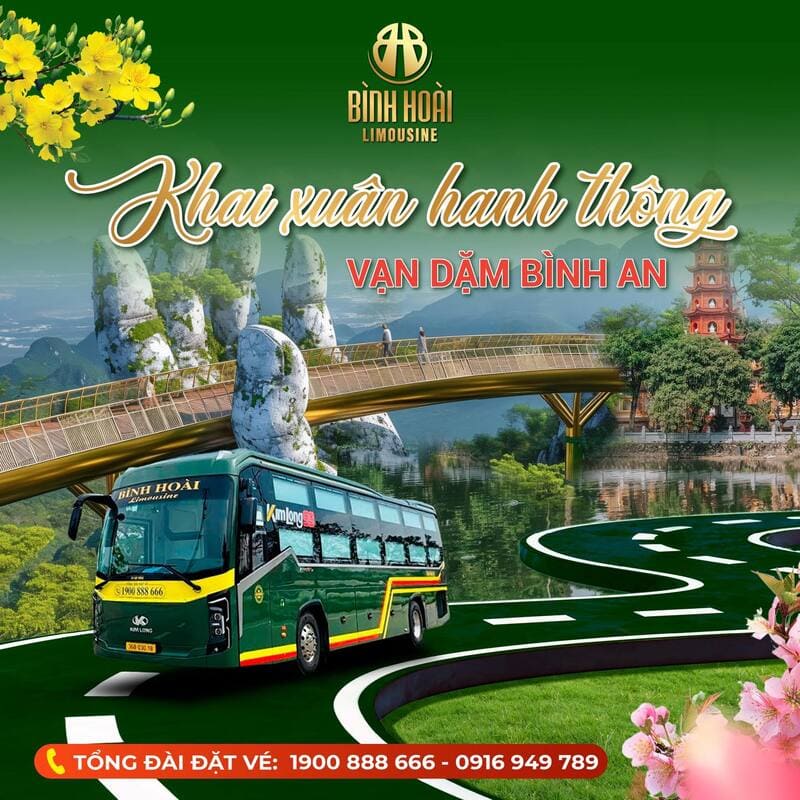 Nhà xe Bình Hoài limousine Thanh Hóa Hà Nội Đà Nẵng Lào