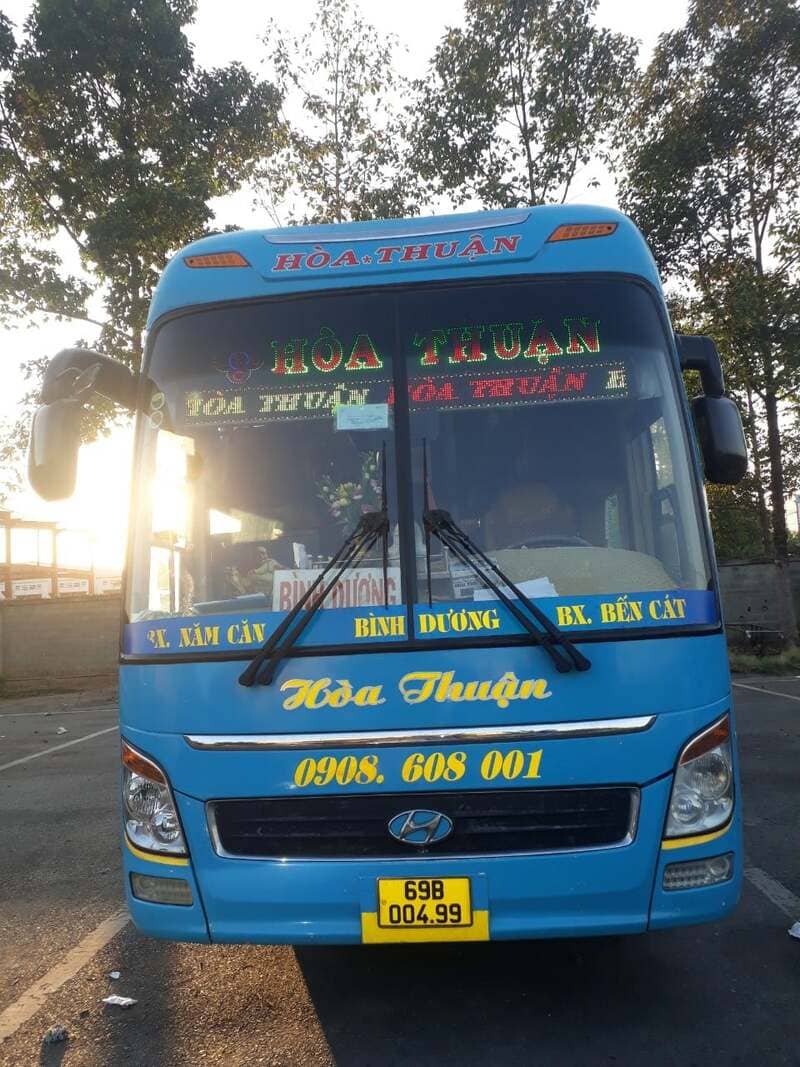 Nhà xe Hòa Thuận Cà Mau Bình Dương Đắk Nông Đồng Nai Mũi Né