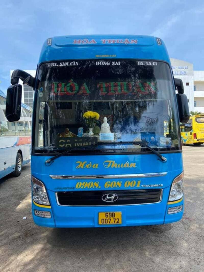 Nhà xe Hòa Thuận Cà Mau Bình Dương Đắk Nông Đồng Nai Mũi Né