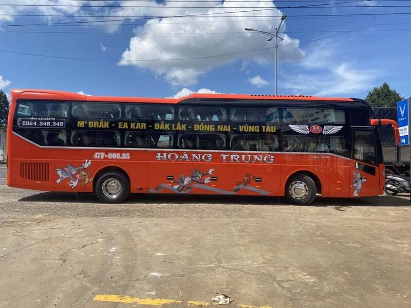 Nhà xe Hoàng Trung Đắk Lắk Gia Lai Vũng Tàu Đồng Nai Bình Thuận