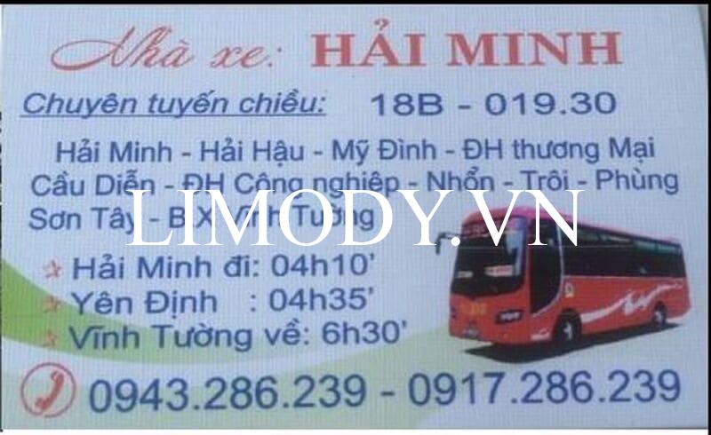6 Nhà xe Nam Định Sơn Tây đi Hải Hậu Giao Thủy Nghĩa Hưng